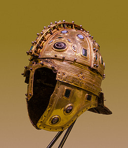 selective focus photography of warrior helmet thumbnail