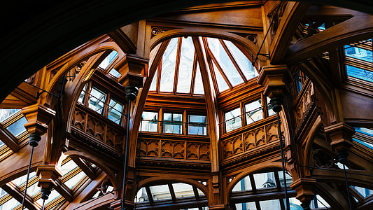brown wooden dome building at daytime thumbnail