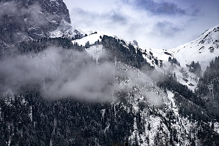 landscape photo of mountain covered with stone thumbnail