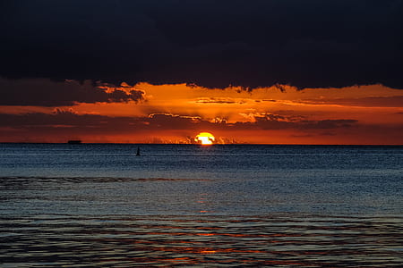 sea, dawn, landscape, nature thumbnail