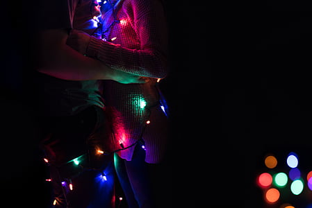 bokeh, photography, disco, lights, night, dark thumbnail