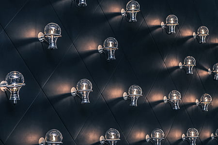 turned-on white light fixture lot thumbnail