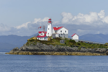 white and red house on island thumbnail