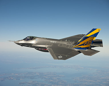 photo of gray Navy F-35 fighter plane thumbnail