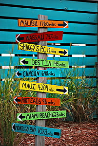 photo of wooden signage board thumbnail