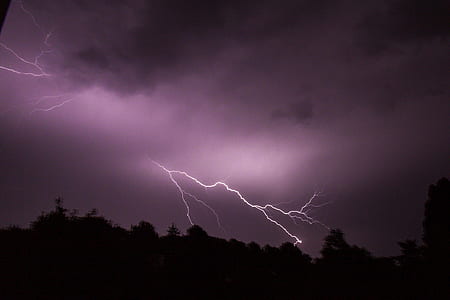 lightning during night time thumbnail
