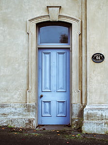 gray wooden door closed thumbnail