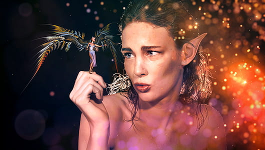 female nymph with fairy thumbnail