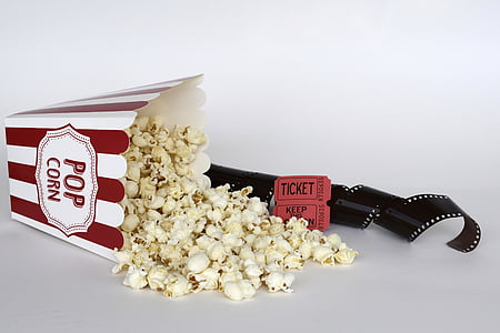 popcorn and cinema film and tickets thumbnail