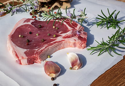 raw rib eye meat on table top thumbnail
