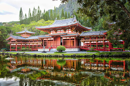 red building near body of water thumbnail