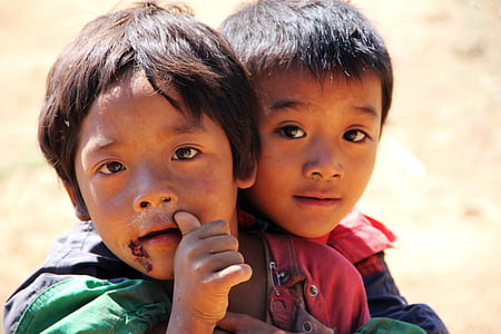 boy hugging boy doing approve handsign thumbnail