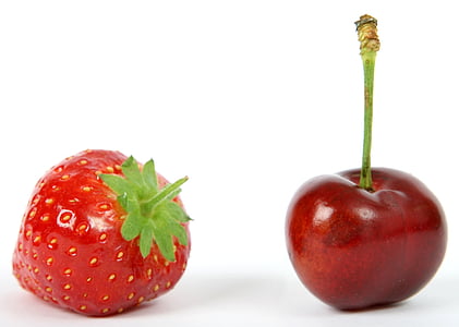 red strawberry and cherry thumbnail