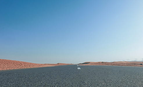 Road Surrounded By Sand thumbnail