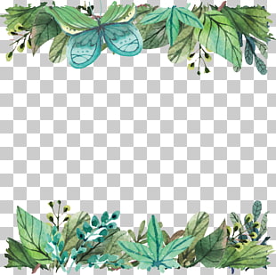 IPhone 5s Leaf Telephone Tree Silicone, Watercolor green leaf border, green leaves PNG clipart