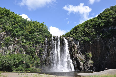 time lapse photography of waterfalls thumbnail