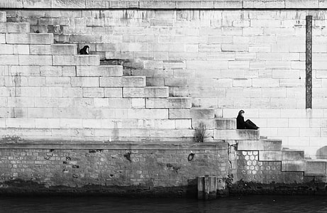 person sitting on staircase thumbnail