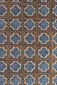 Portuguese Azulejos, typical glazed ceramic tiles, Lisbon, Portugal thumbnail