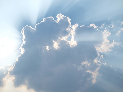 ray of sun over white clouds during daytime thumbnail