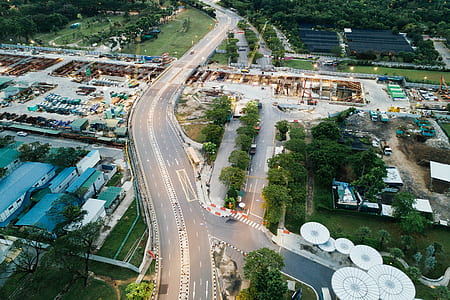aerial photography of a city thumbnail