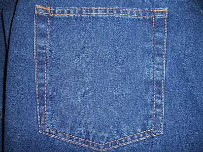 blue denim apparel pocket thumbnail
