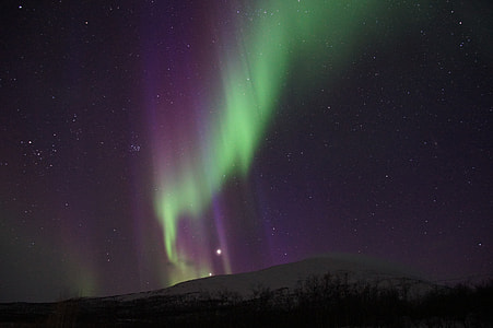 aurora borealis, northern lights, sweden, lapland, kiruna, abisko thumbnail