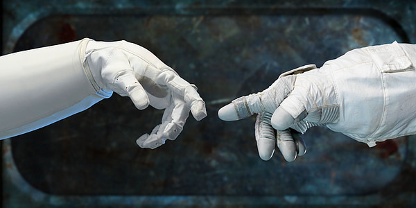 two unpaired white gloves thumbnail