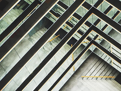 structural photography of black and gray concrete building thumbnail