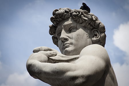 close-up photo of David statue thumbnail