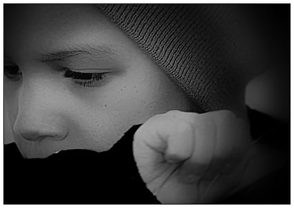 grayscale photography of person face thumbnail