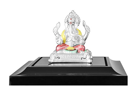 silver-colored Ganesha figurine thumbnail