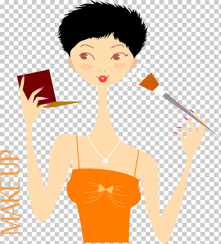 Cosmetics Make Up Beauty Parlour Hairdresser Orange Beauty Png