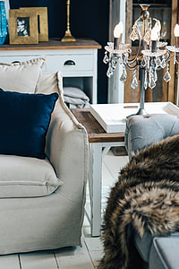 Beautiful vintage living room interior thumbnail