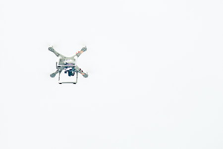 white drone in the sky thumbnail