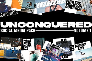 Unconquered Social Media Templates psd file