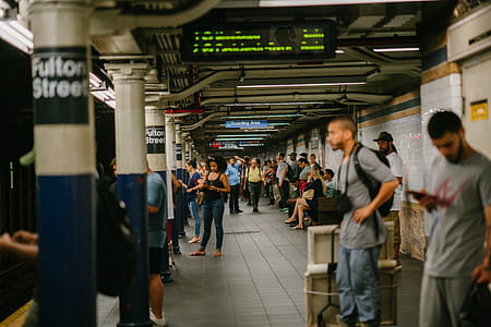 Photography of People at Train Station thumbnail