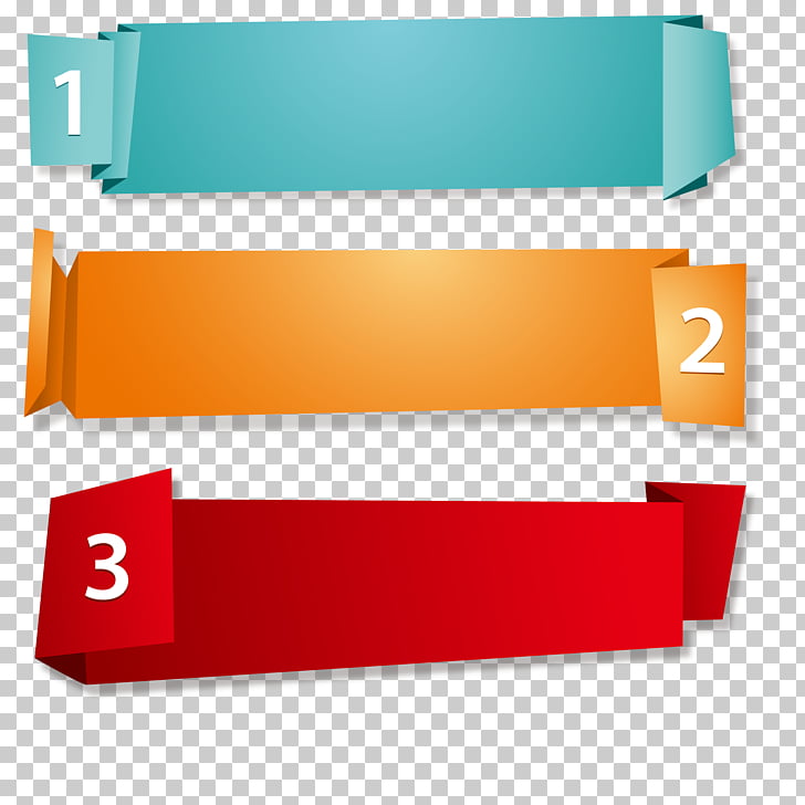 Paper Web Banner Origami Irregular Thematic Subject Line Blue