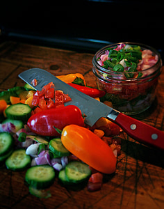 sliced vegetable on chopping board thumbnail