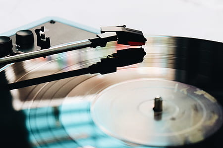 close-up photo of black vinyl player thumbnail