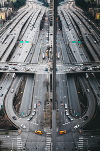 cars on overpass and road thumbnail