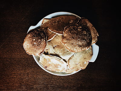 pancakes on white bowl thumbnail