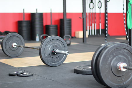 black barbells and plates thumbnail
