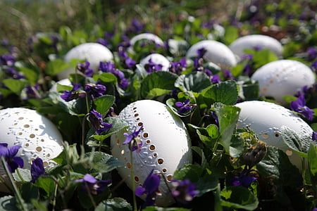 photo of white egg trinkets thumbnail