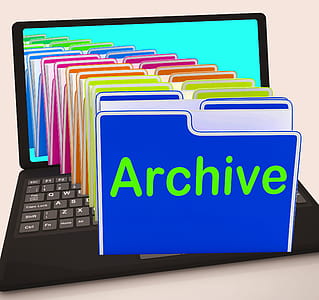 Archive Folders Laptop Showing Documents Data And Backup thumbnail