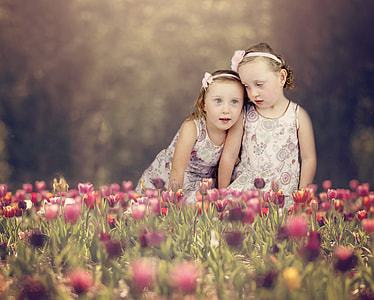 two girls in flower farm thumbnail