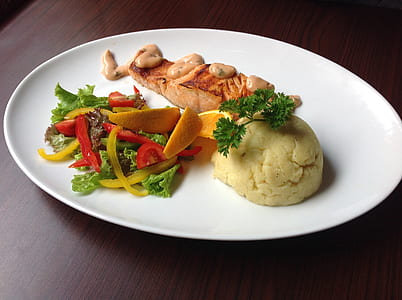 cooked food on white ceramic plate thumbnail