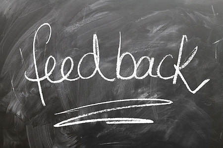 Feedback writings on black board thumbnail