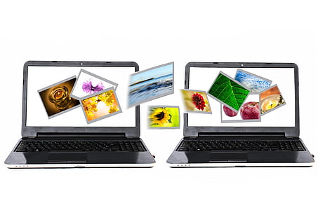 two black laptop computers thumbnail