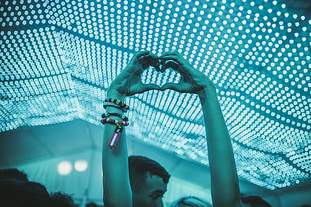 Night Life Heart Hands Photo thumbnail