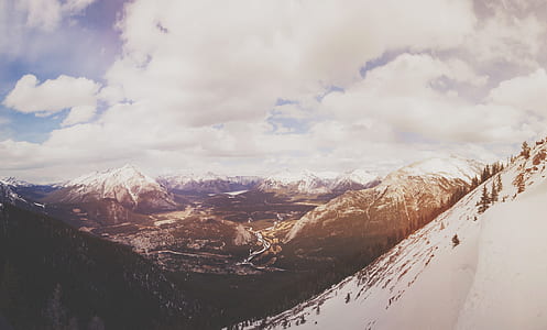 cold, snow, landscape, mountains thumbnail